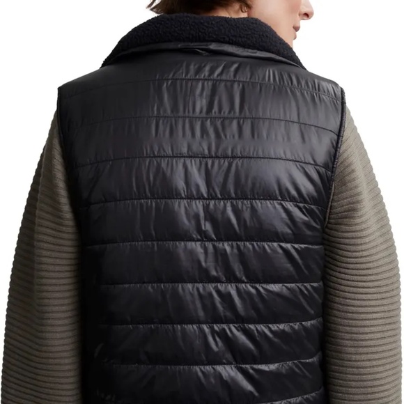 Varley Ellis Reversible Faux Shearling Lined Puffer Vest - size M - NEW - Picture 7 of 12